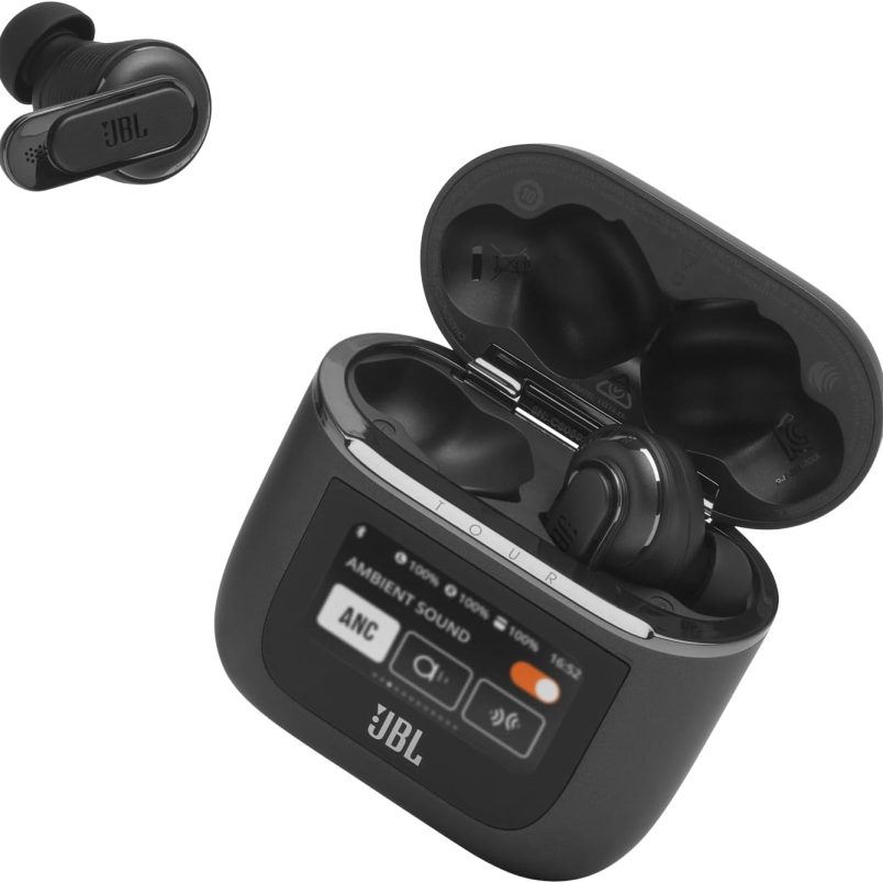 JBL Tour Pro 2 - True Wireless Noise Cancelling Earbuds with Smart Charging Case, 6-mic Perfect Calls with Voice Control, Up to 40hrs of Playtime, Immersive...